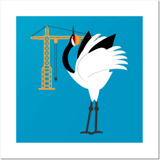 Construction Crane Posters and Art